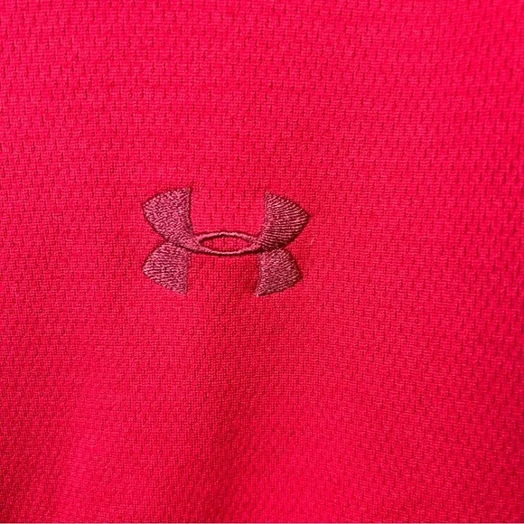 Under Armour Full Zip Red Knit Jacket - Picture 3 of 8